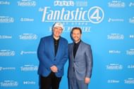 (L-R) Kevin Feige, President, Marvel Studios and Matt Shakman attend The Fantastic Four: First Steps World Premiere. (Photo by Joe Scarnici/Getty Images for Disney)